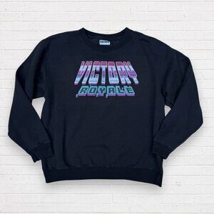 FORTNITE Victory Royal Crew Neck Sweatshirt Black Size S/M